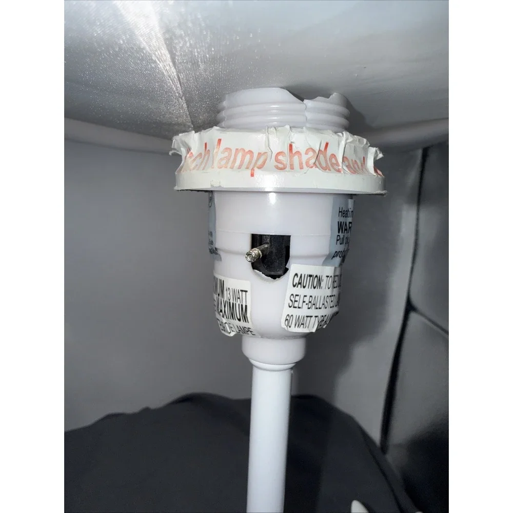 Circo Carousel White Horse Lamp WITHOUT SHADE - Tested Works
